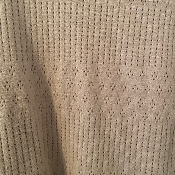 Torrid Everyday Soft Pointelle Pullover Short Sleeve Knit Sweater Beige Sz 2 - Picture 4 of 7